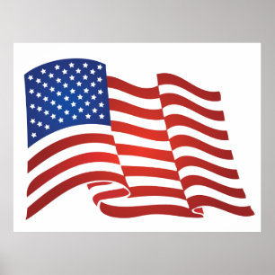 USA-Flagge Poster
