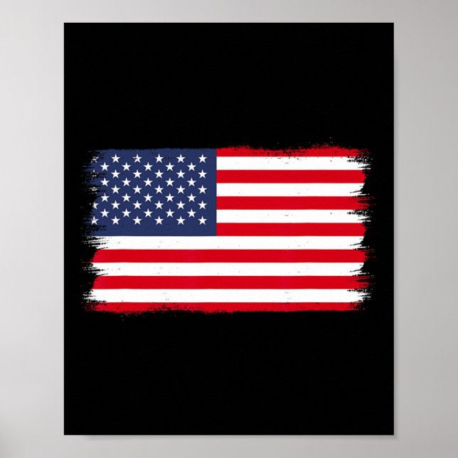 USA-Flagge  Poster (Vorne)
