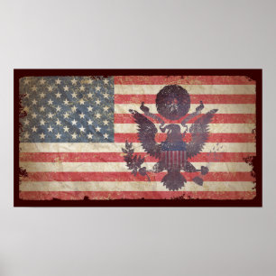 USA-Flagge Poster
