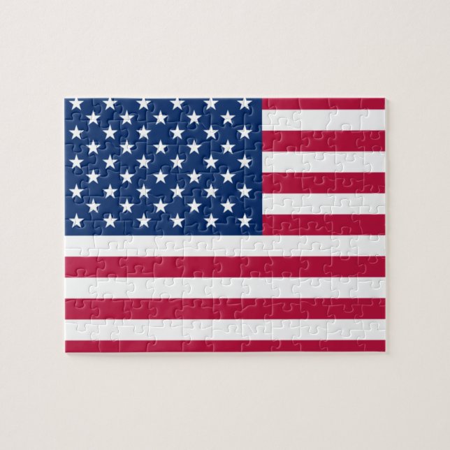 usa-Flagge Puzzle (Horizontal)