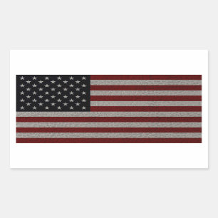 USA-Flagge Rechteckiger Aufkleber