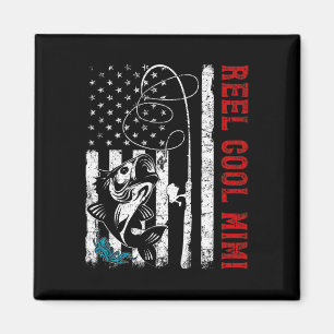USA-Flagge Reel Cool Mimi Angeln Fischer Fischer Magnet