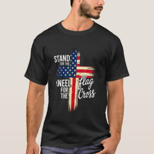 USA-Flagge Religiöser Spruch 4. Juli Christlicher T-Shirt