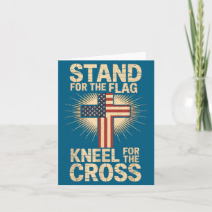 USA-Flagge Religiöser Spruch Christlicher Glaube  Karte