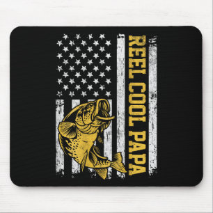 Usa-Flagge Rolle Cool Papa Patriotisches Angeldesi Mousepad