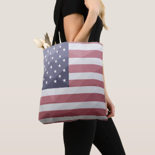USA-Flagge Rot Weiß Blau Amerika Geometrisches Net