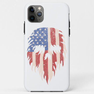 USA-Flagge Schädel Bart | Abgenutztes Patriotische Case-Mate iPhone Hülle