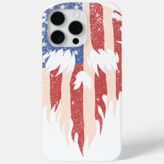 USA-Flagge Schädel Bart | Abgenutztes patriotische Case-Mate iPhone Hülle