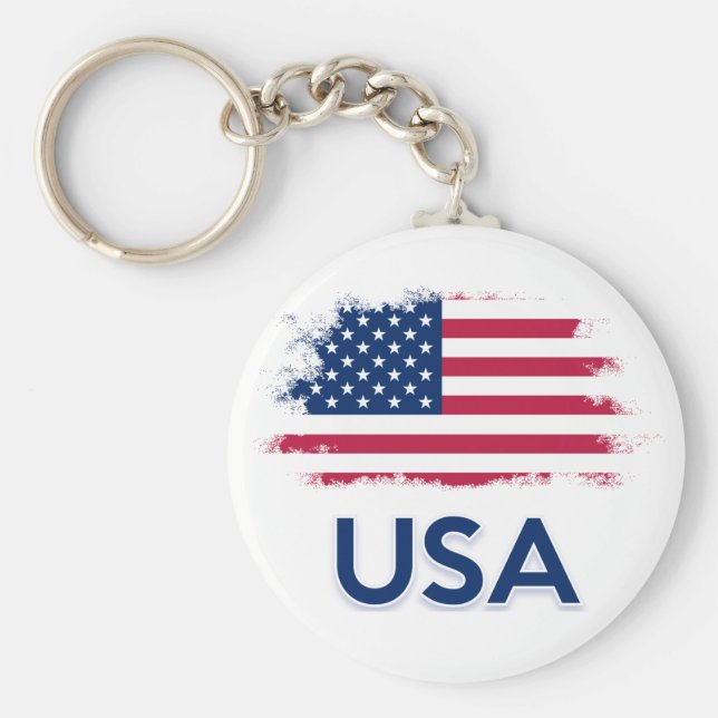 USA-Flagge Schlüsselanhänger (Vorne)