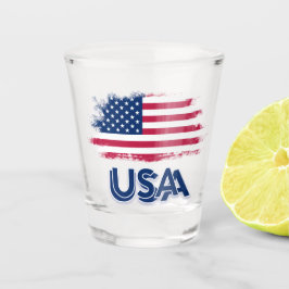 USA-Flagge Schnapsglas
