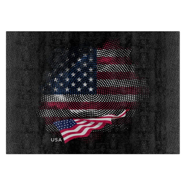 USA-Flagge Schneidebrett (Vorderseite)
