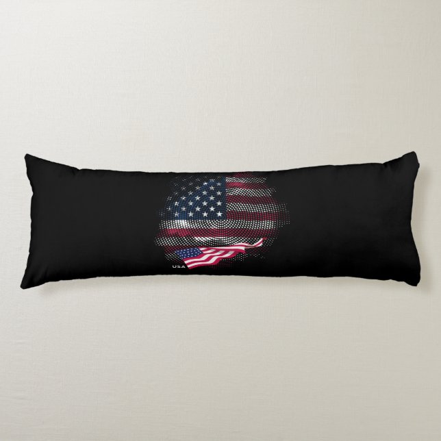 USA-Flagge Seitenschläferkissen (Vorderseite)