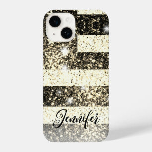 USA Flagge Sepia gold Amerika Imitate funkeln Ihr  iPhone 14 Hülle