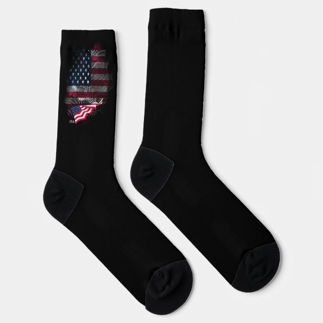 USA-Flagge Socken (Rechts)