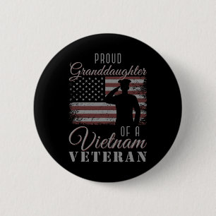 Usa-Flagge Soldat Stolz Enkelin eines Vietnam- Button