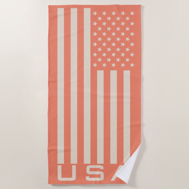 USA-Flagge Strandtuch (Vorderseite)