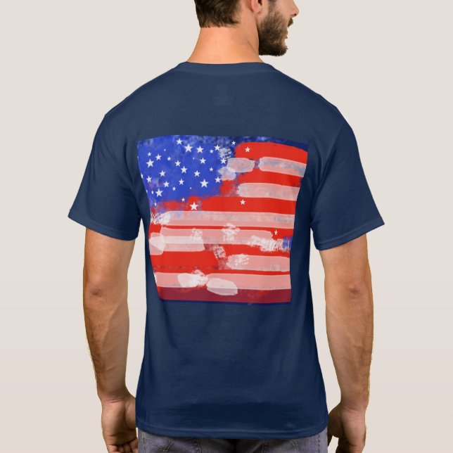 USA-Flagge T-Shirt (Rückseite)