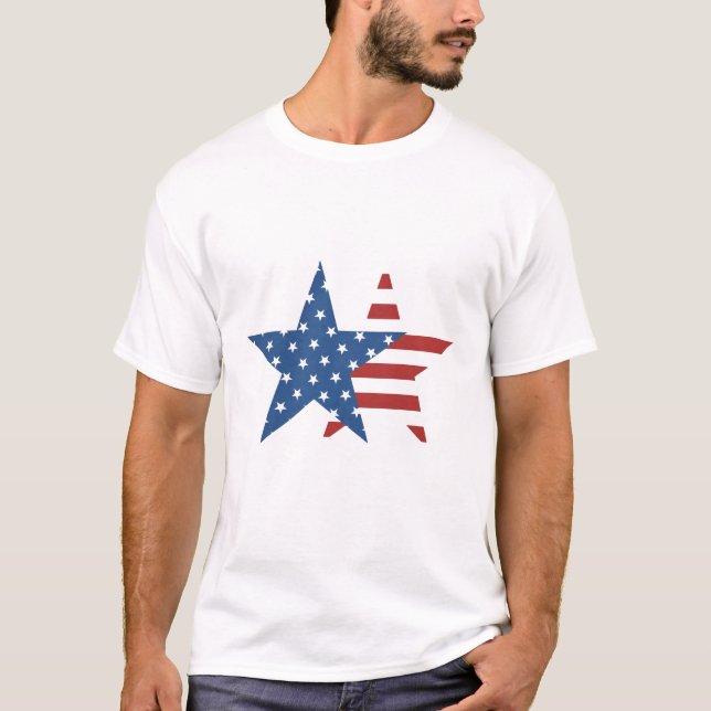 USA-Flagge T-Shirt (Vorderseite)