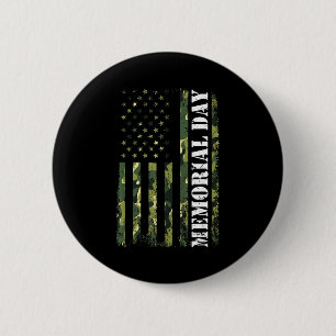Usa-Flagge-Tarnung Memorial Day Button