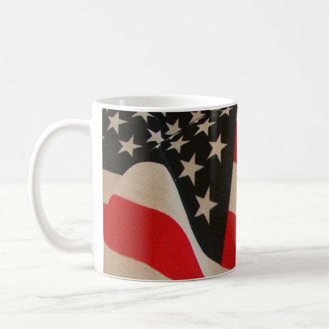USA-Flagge Tasse (Links)