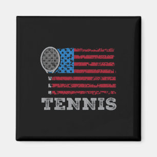 Usa-Flagge Tennis Männer Frauen Uns Tennis Liebhab Magnet