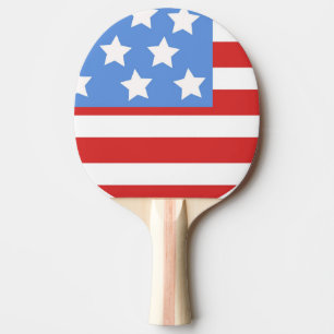 USA-Flagge Tischtennis Schläger