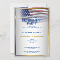 USA-Flagge | transparent | Goldrahmen | Luxus Whit