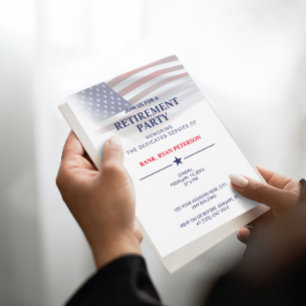 USA-Flagge   Transparente Abstufung   Klassisches  Einladung