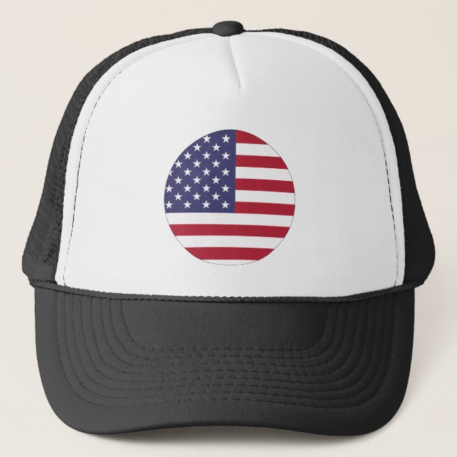 USA-Flagge Truckerkappe (Vorderseite)