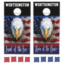 USA-Flagge und Adler