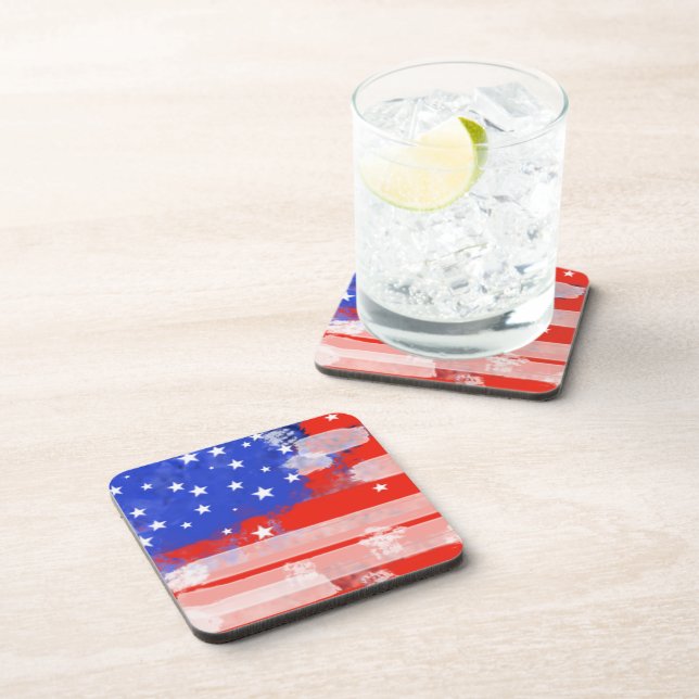 USA-Flagge Untersetzer (Rechte Seite)