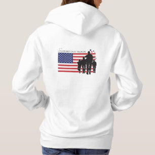 USA-Flagge - Unterstützung unserer Truppen Hoodie