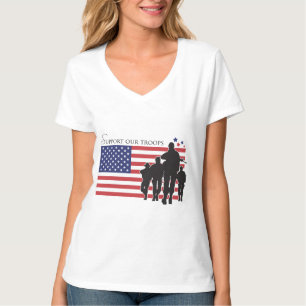 USA-Flagge - Unterstützung unserer Truppen T-Shirt