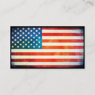 USA-Flagge Visitenkarte