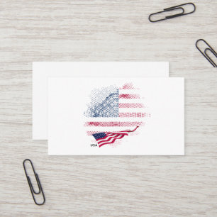 USA-Flagge Visitenkarte