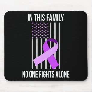 USA Flaggen Alzheimer Ribbon Alzheimer Disease Awa Mousepad