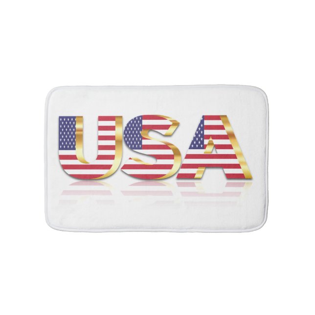 USA-Flaggen-Badmatte Badematte (Vorderseite)