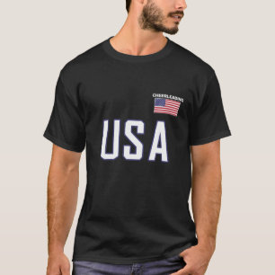USA Flaggen Cheerleader Team Cheerleader Equipment T-Shirt