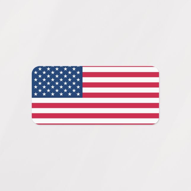 USA-Flaggen Etiketten (Design 1)