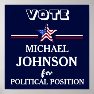 USA-Flaggen-Kampagne Politisch Poster