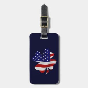 USA-Flaggen-Klee Gepäckanhänger