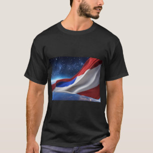 USA-Flaggen-Logo Basic Dark T-Shirt
