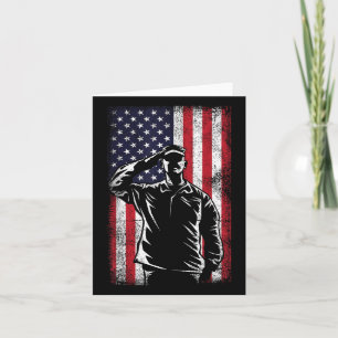 USA-Flaggen-Salut Memorial Day  Karte