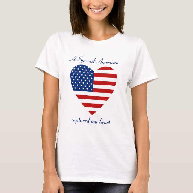USA-Flaggen-Schatz-T - Shirt (Vorderseite)