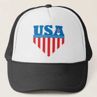 USA-Flaggen-Schild Truckerkappe