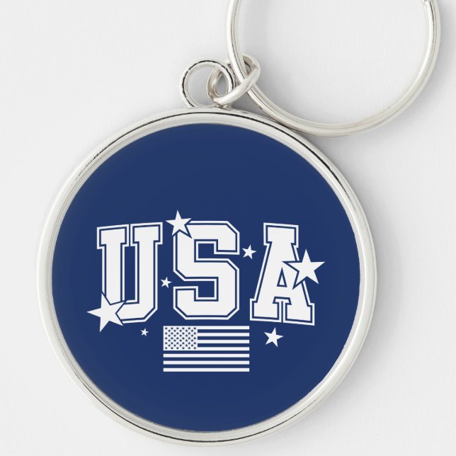 USA-Flaggen-Schlüsselanhänger Schlüsselanhänger (Vorne)