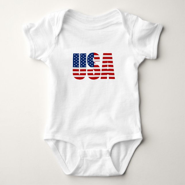 USA-Flaggen-T - Shirt (Vorderseite)