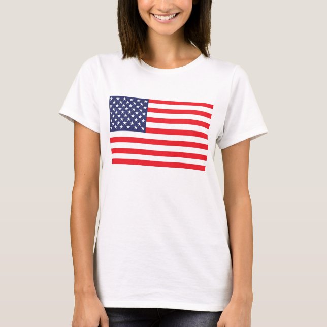 USA-Flaggen-T - Shirts (Vorderseite)