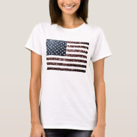 USA flaggen Vintage Glitzern Glitzer Amerika blend