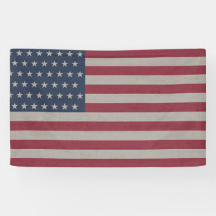 USA-FLAGGENBANNER 4. JULI BANNER